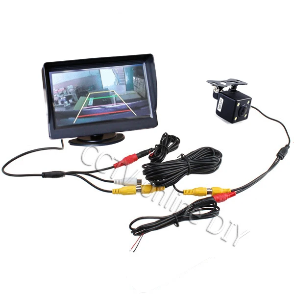 ANSHILONG 4 3 дюймовый экран TFT LCD Автомобильный монитор заднего вида + комплекты