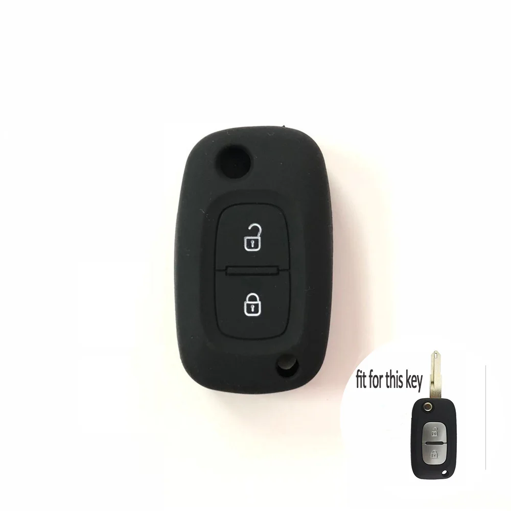 Чехол для автомобильных ключей с 3 кнопками силиконовый резиновый чехол LADA Vesta