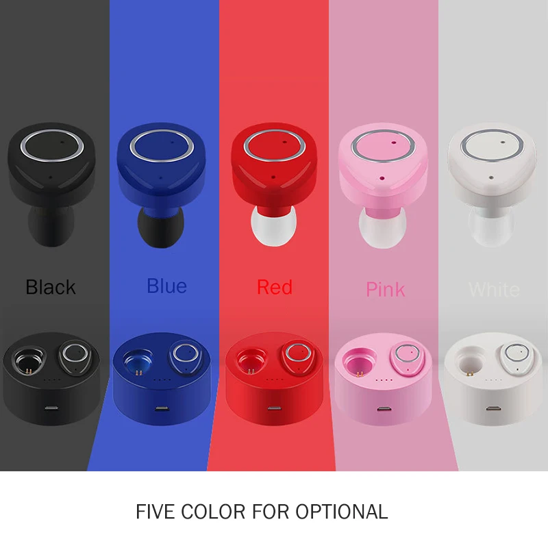 TWS F1 стерео Bluetooth наушники Мини Twins Наушники вкладыши с зарядным устройством для