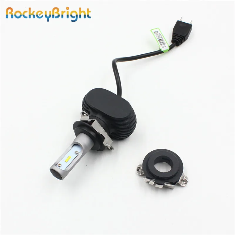 Rockeybright H7 светодиодный фиксатор зажимы для Mercedes ford Chery H7 светодиодный металлический патрон для лампы светодиодный патрон для фары адаптер H7