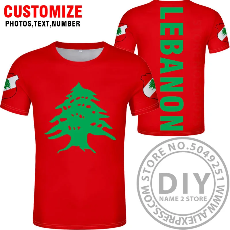 Style 12 LEBANON t shirt diy пользовательская именная футболка lbn nation flag lb arabic arab lebanan Страна Печать фото одежда - Цвет: Style 12