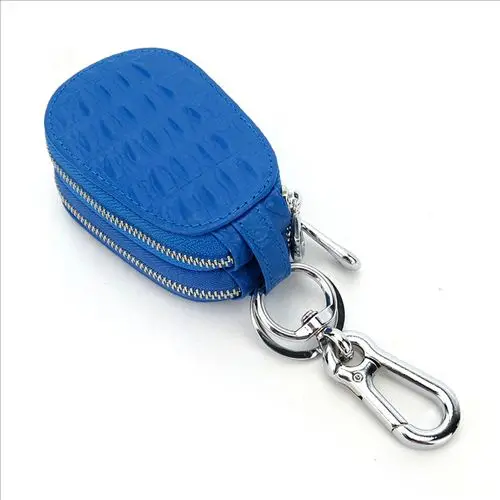 Blue COMFORSKIN чехол для ключей из натуральной кожи в стиле крокодиловой кожи, брендовый унисекс многонациональный брелок для ключей, автомобильный держатель для ключей, Лучшая цена - Цвет: Blue