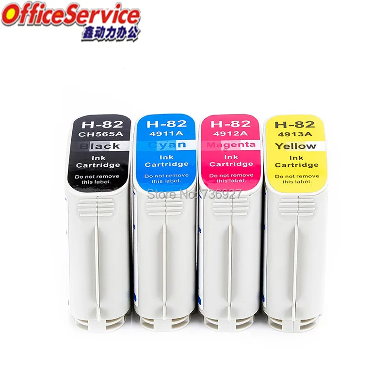

Compatible ink Cartridge for HP82 HP 82, suit For Designjet 10ps 20ps 815 820mfp 500ps printer (CH565A C4911A-C4913A)