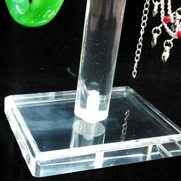 Портативный прозрачный Твердый акриловый однослойный ювелирный браслет часы на