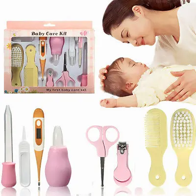 1 Set Newborn Baby Nail Hair Health Care Body Thermometer Grooming Kit Gift Kids Cleaning | Дом и сад