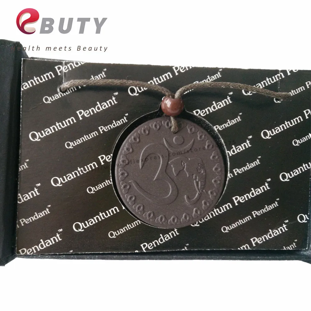 Черный кулон OM квантовые отрицательные ионы здоровье модные подвески из лавы с