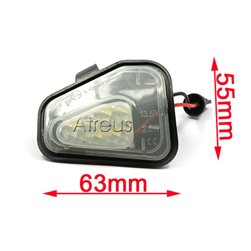 Atreus Автомобильный светодиодный под боковое зеркало с подсветкой для Volkswagen VW Passat