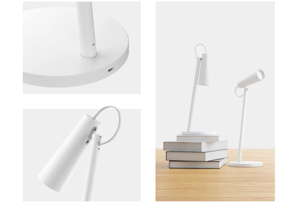 Новейшая перезаряжаемая настольная лампа xiaomi Mijia, переносные съемные настольные лампы с аккумулятором 2000 мА · ч, светильник для чтения для умного дома xiaomi