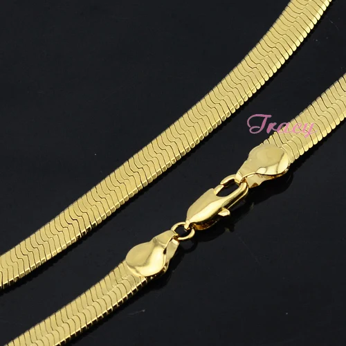 Мужская и женская цепочка 10 ММ золотого цвета ожерелье &quotелочка&quot модные гибкие