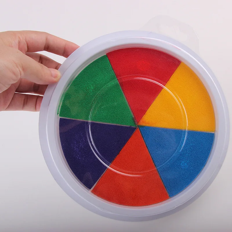 Новая распродажа DIY пальчиковые рисовальные игрушки Детские забавные граффити цветной рисунок штемпельная подушка штампы рисованная игрушка для детей