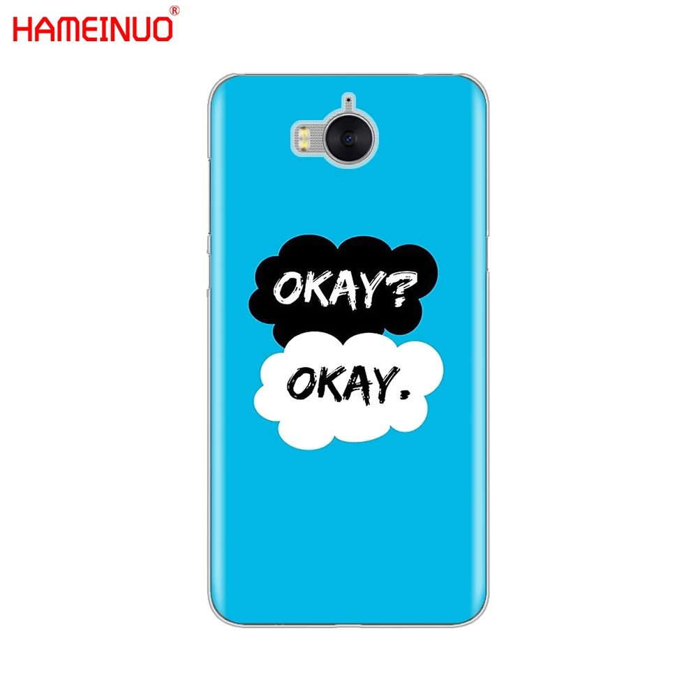 HAMEINUO ошибка в наших звездах чехол для сотового телефона huawei honor 3C 4X 4C 5C 5X 6 7 Y3 Y6 Y5 2 II
