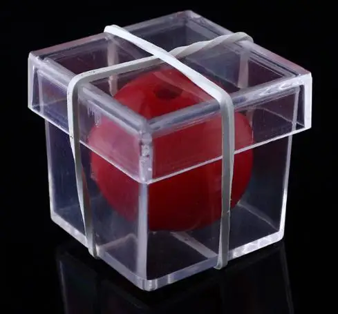 

10 pcs/lot New Amazing Funny Ball Through Box Illusion Magic Puzzle Magician Trick Game,Magia Toys,Joke,Classic Magie