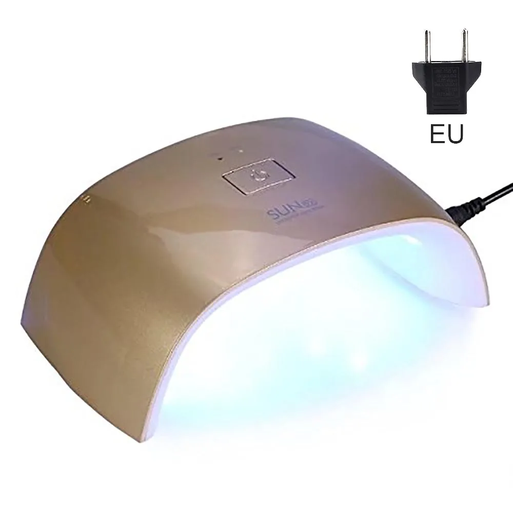 Brown EU SUN 9X лампа для ногтей УФ светодиодный светильник для маникюра Max18W UF лампы профессиональная Сушилка для ногтей гель лак Lampara 9 светодиодный s - Цвет: Brown EU