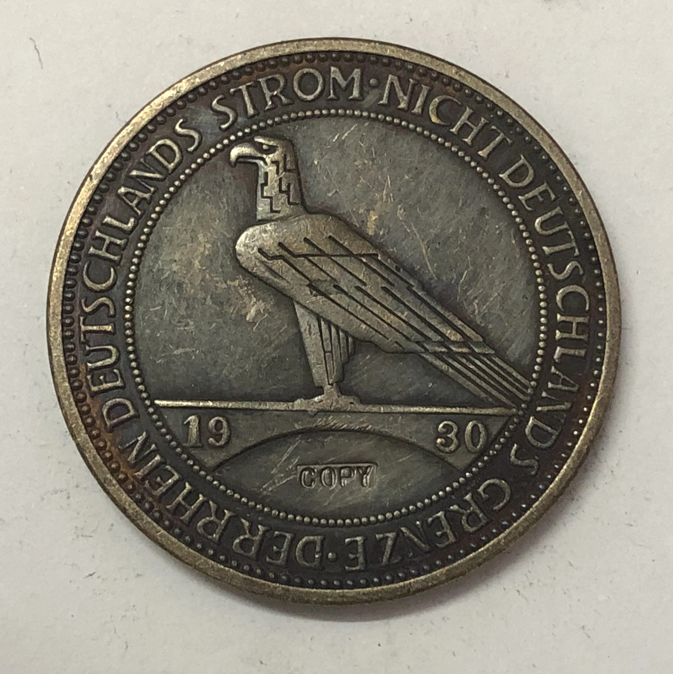 1930 Германия 5 Reichsmark relishation of Rhineland|Безвалютные монеты| |