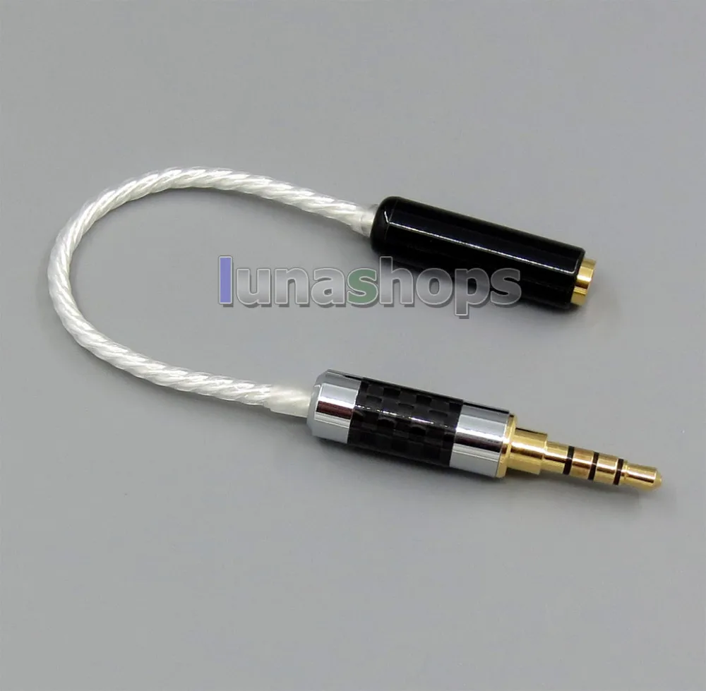 4pin 3,5 мм Мужской посеребренный повторно нулевой сбалансированный Hifiman HM901 HM802 до 4pin 2,5 мм AKR03 Layla Angie Bal кабель для наушников LN005220