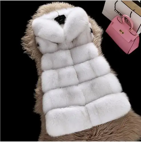 Пушистая женская шуба из искусственного меха меховые жилетки женские куртки