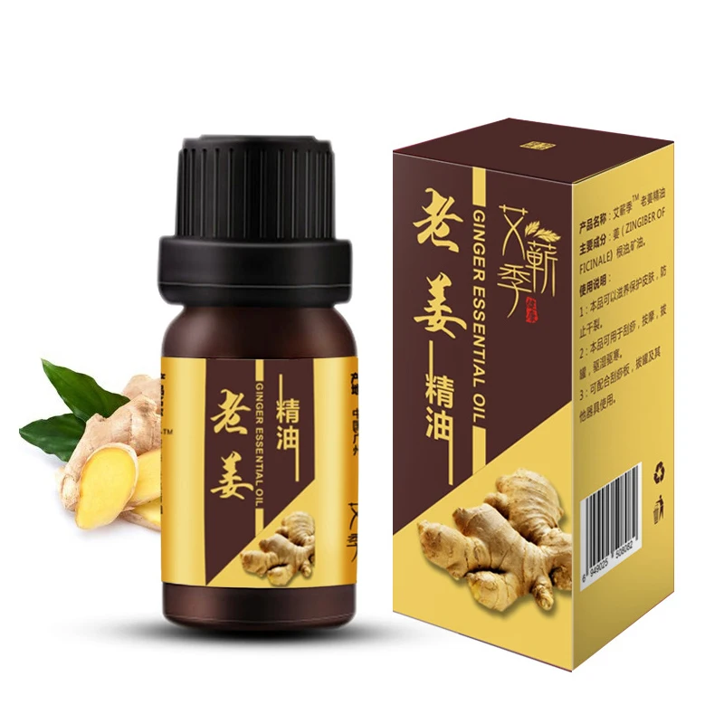 

Strong Effect Ginger Anti-Cellulite Essential Oil 10ml Body Wrap Slimming Fat Burner Gel Weight Loss Essential Oil TSLM1