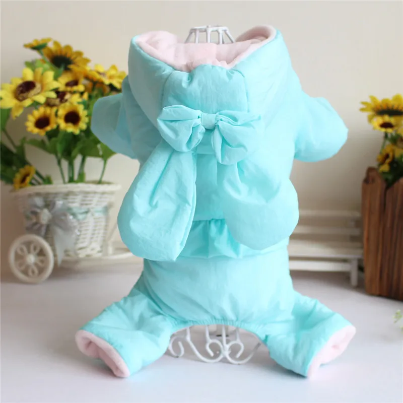 Новинка 2018 горячая Распродажа теплые комбинезоны с кроликом и бантиком для