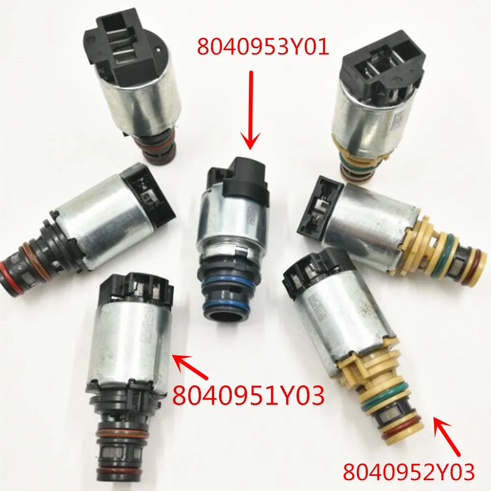7PCS 1 шт./7 шт. 6T45E 6T40 8040951Y03 8040952Y03 8040953Y01 Электромагнит коробки передач для CRUZE EPICA LACETTI ASTRA ANTARA - Цвет: 7PCS