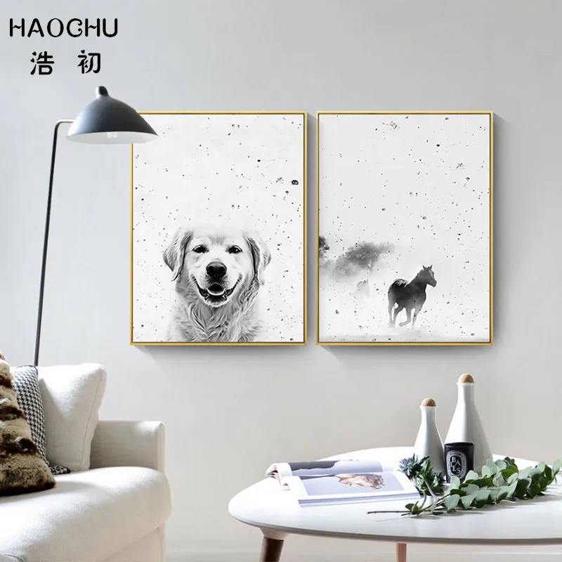 HAOCHU черно-белая Картина на холсте здорово быть дома с изображением звездной