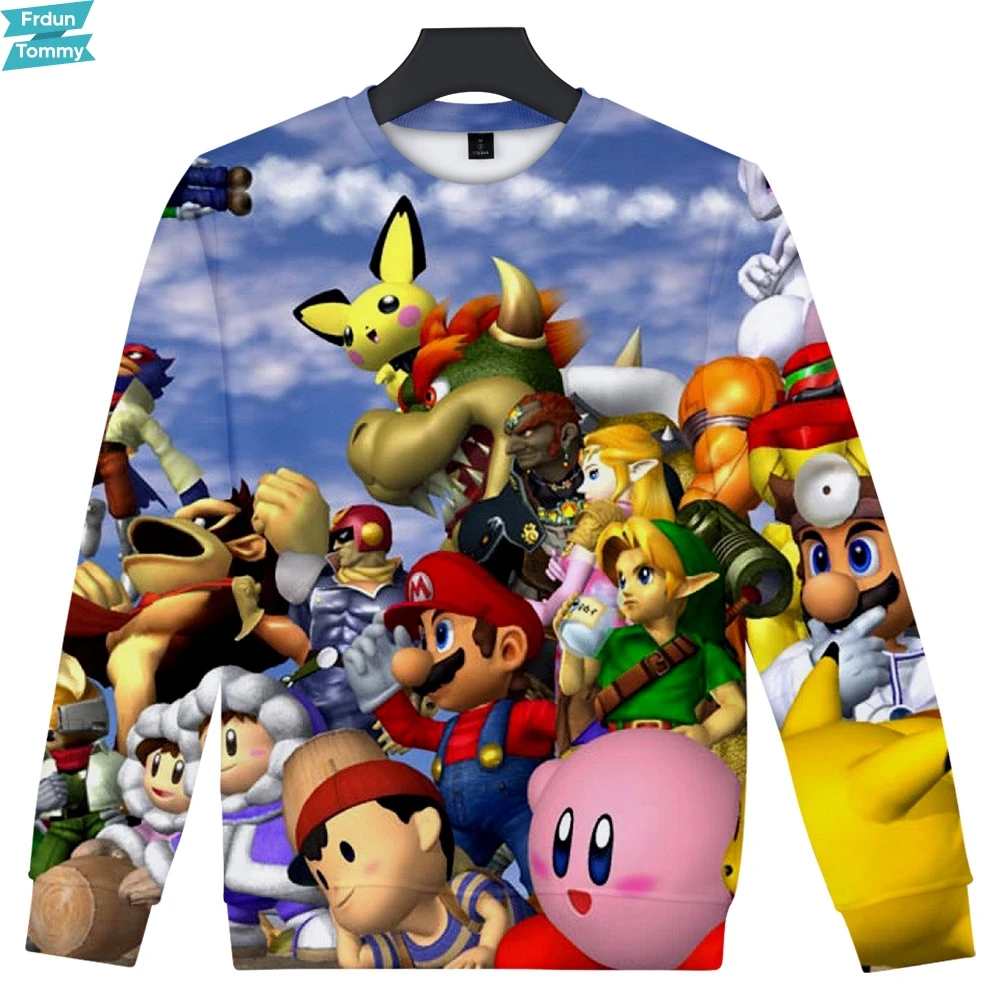 

Super Smash Bros. Ultimate 3D Printed Kpop O-Neck Sweatshirts Women/Men Fashion Long Sleeve Sweatshirt Casual Streetwear Clothes