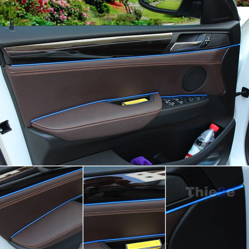 Авто Стайлинг интерьера декоративная нить для Volkswagen VW Golf 7 mk7 GOLF MK5/6 GT GTi R32 Polo passat b5