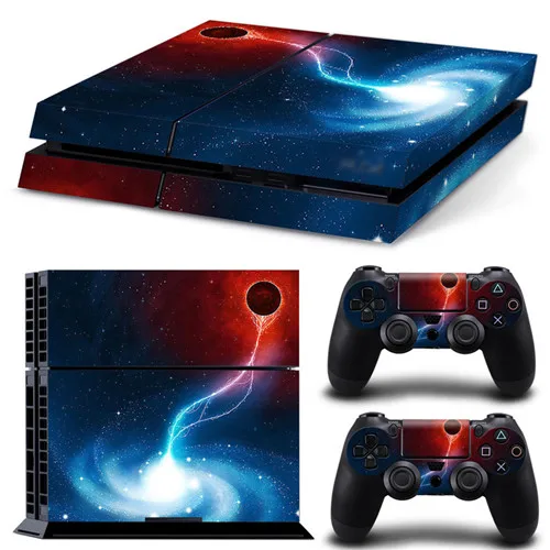 Розовый Play Station 4 игры кулон со стрелками звездное небо контроллер кожи с Кепки Стикеры для Playstation 4 PS4 игры T-P4-031 - Цвет: Розовый