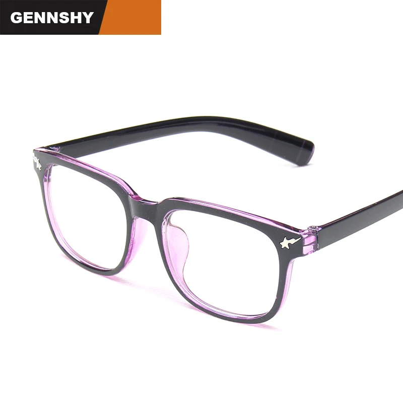 Ретро квадратная пластиковая оптическая оправа унисекс крутые модные очки с