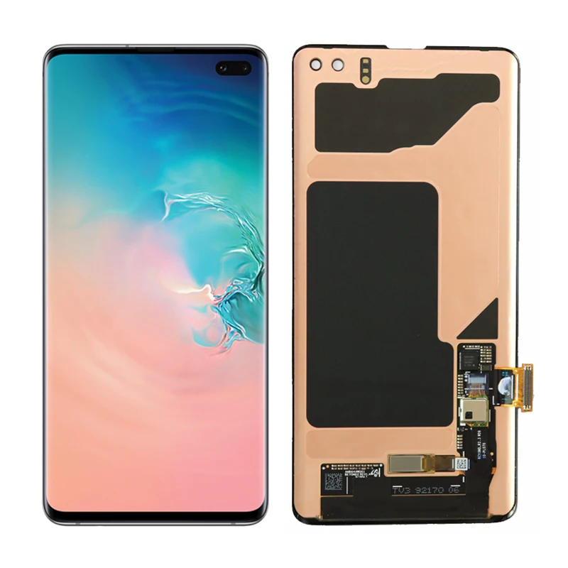100% Оригинальный SUPER AMOLED Дисплей ЖК дисплей для SAMSUNG Galaxy S10 G9730 + плюс G9750 Сенсорный экран дигитайзер в