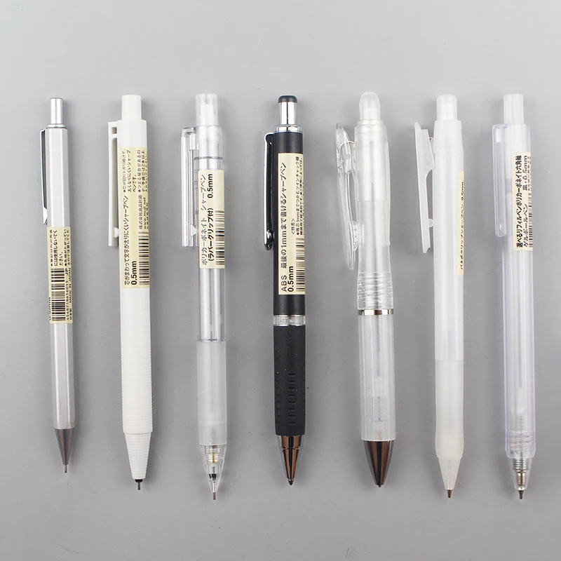 Япония оригинальный MUJI прозрачный механический карандаш шестигранный низкий