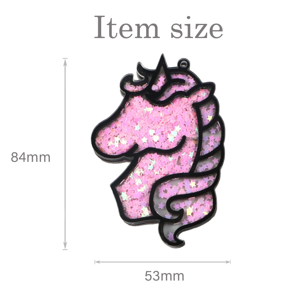 David accessories Unicorn Cake Acrylic Hot Fashion Liquid Quicksand Cover For Phone DIY Sequin Ice Cream Patch Cases,5Yc7202 - Цвет: 1084831005