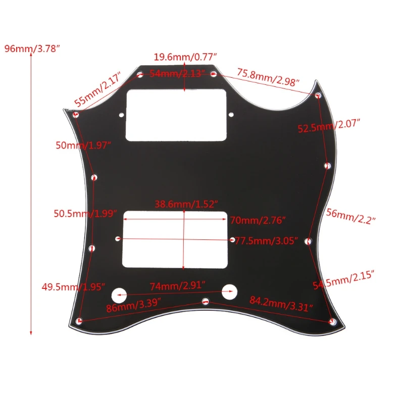

Guitar pickguard Accessories Full Face Pickguard Scratch Plate for SG Style Guitar Parts Replacement dropshipping
