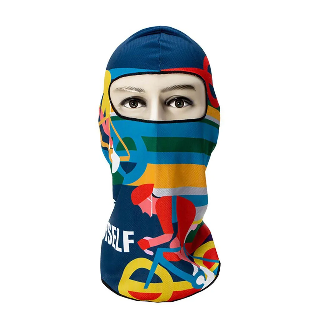 Балаклава для мотоцикла с 3D принтом маска лица шапка 2019 ветрозащитная дышащая
