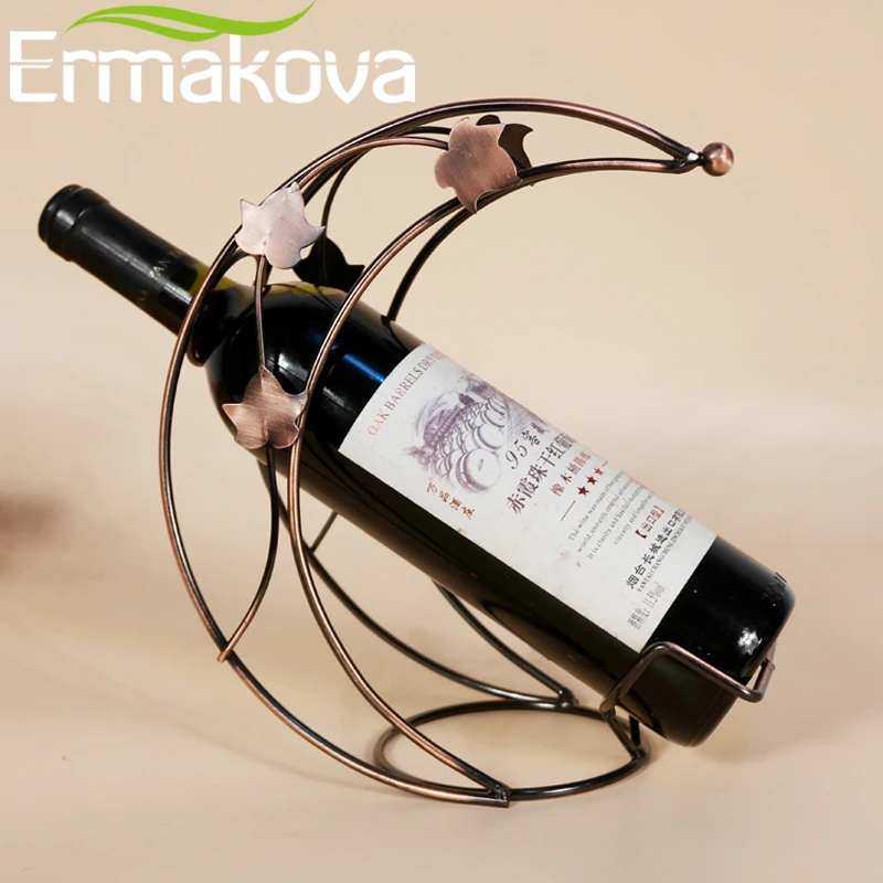 Винтажный винтажный Европейский держатель для винных бутылок ERMAKOVA бронзовый