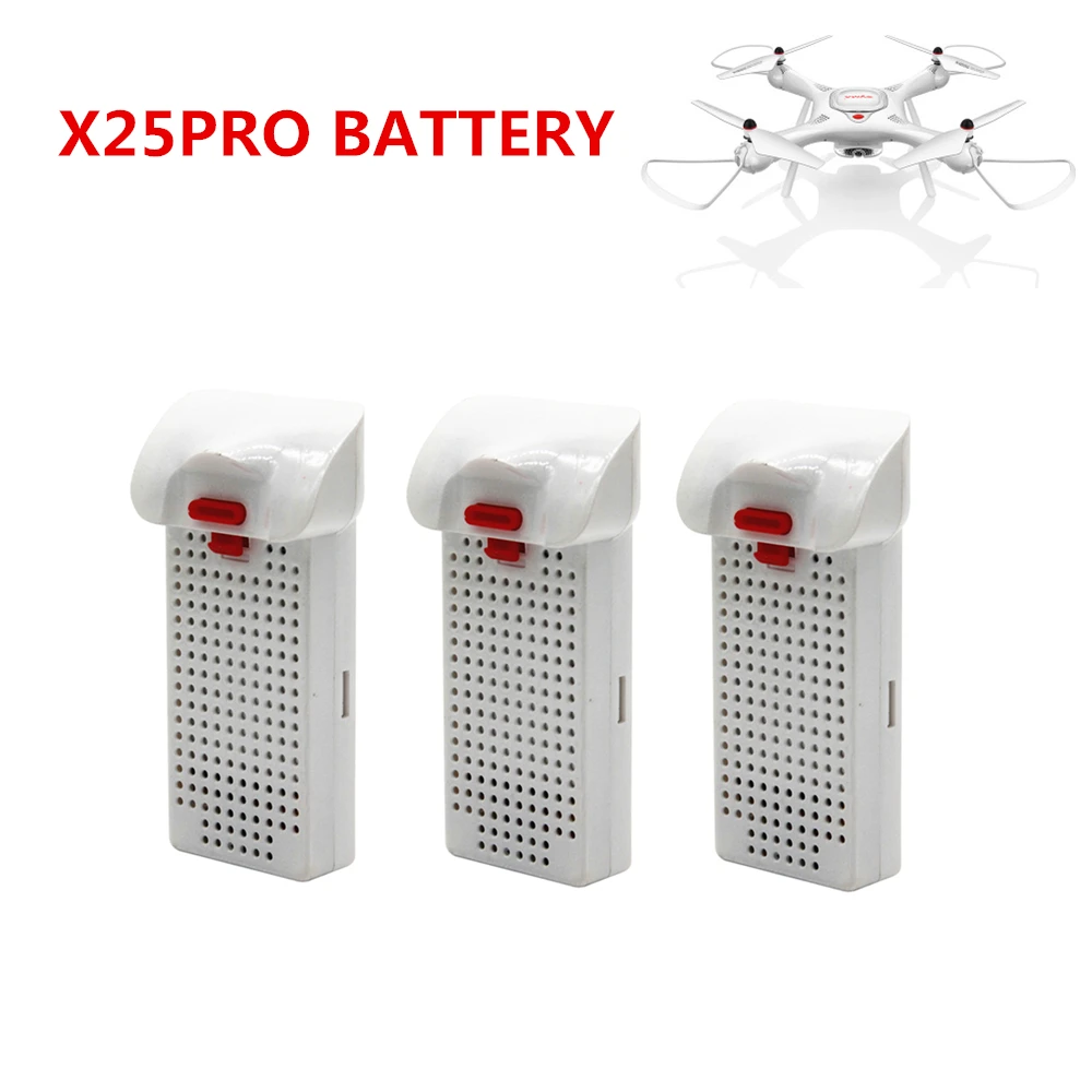 

3PCS SYMA X25PRO Battery 3.7V 1000mAh lithium battery for SYMA X25PRO four-axis aircraft spare parts remote control battery