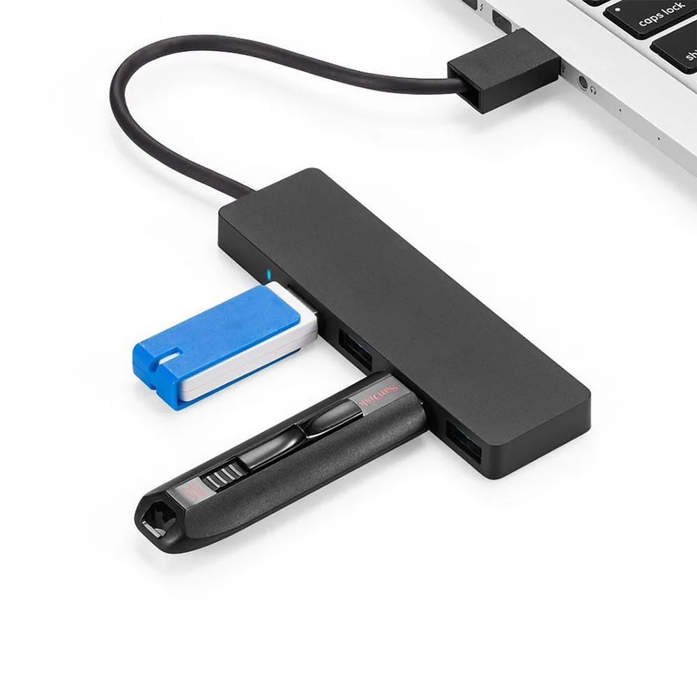 USB 3.0 4-Port Ultra Slim Data Hub For Macbook Mac Pro Mini IMac Surface XPS Notebook PC Flash Drives Mobile HDD |