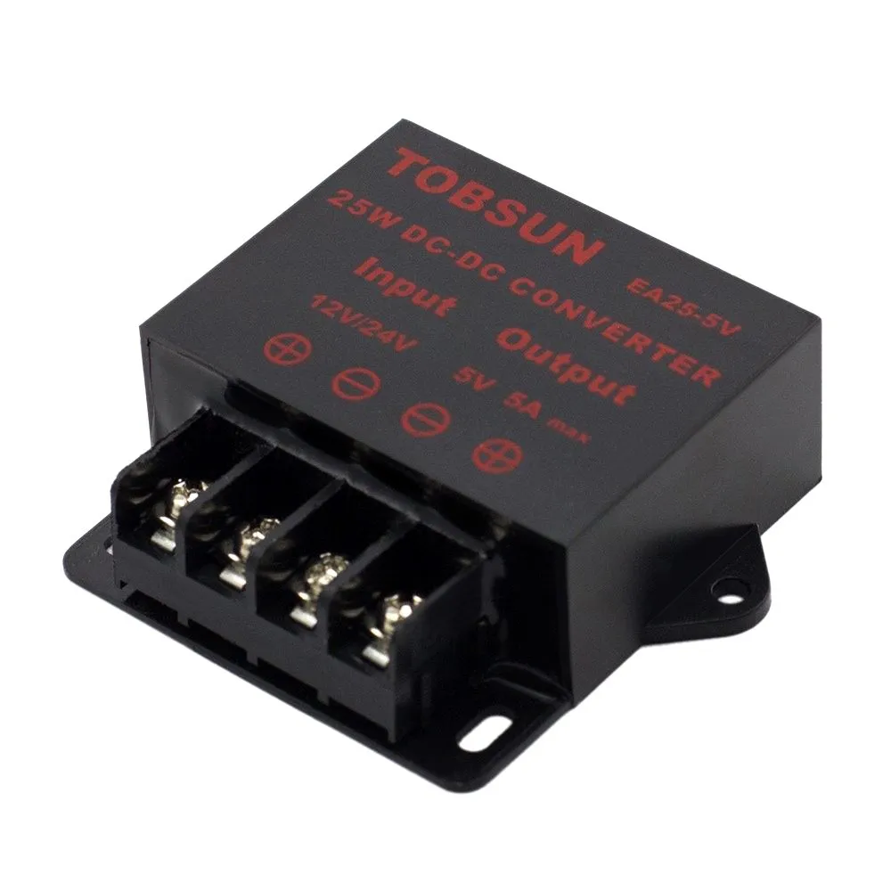 12V 24V до 5V 5A 25 Вт конвертер постоянного/переменного тока трансформатор Напряжение