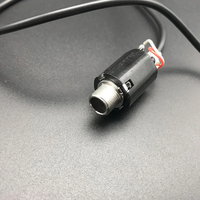 Кабель для акустической гитары Piezo Pickup EQ, сменный провод для подключения 3,5 мм, разъем 6,35 мм, стерео разъем с крышкой Endpin