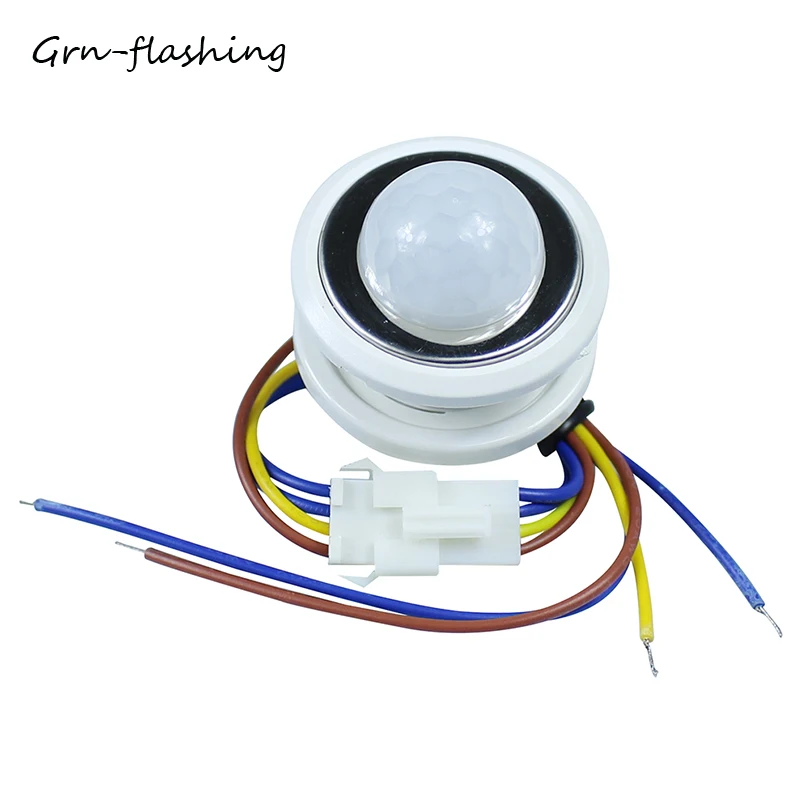 

Grnflashing 4 cable PIR body induction control switch with manual adjustment function switch for home corridor lighting control