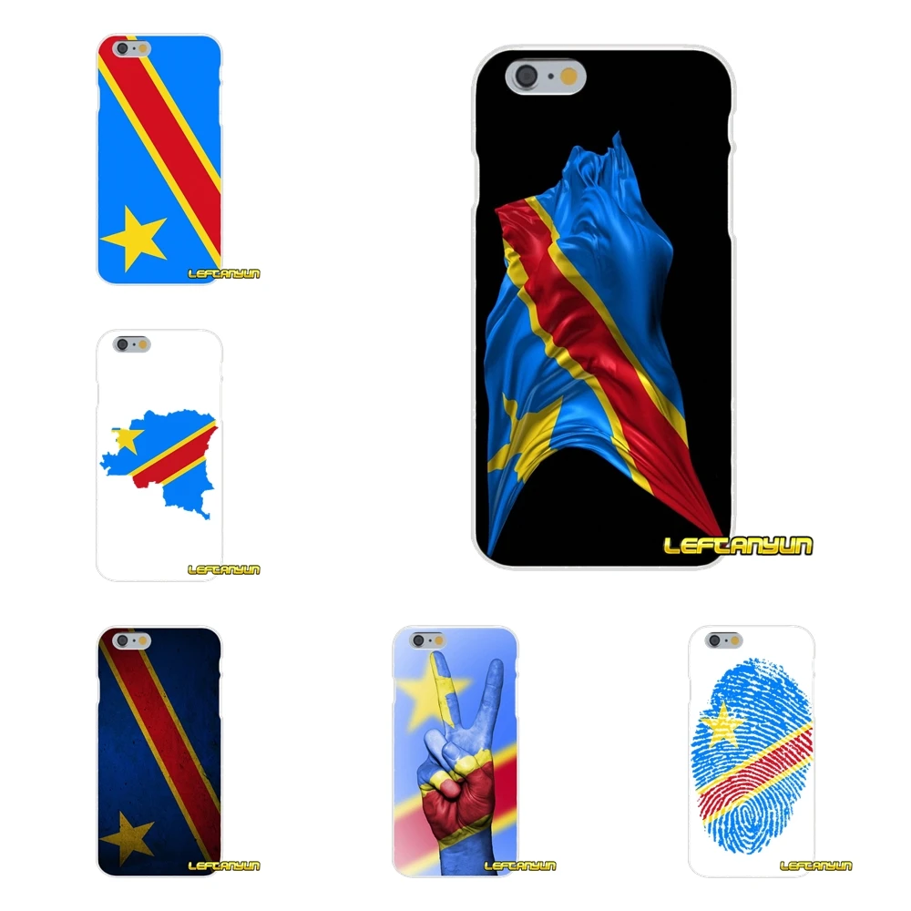 CG Флаг Конго национальный флаг для iPhone X 4 4S 5 5S 5C SE 6 6S 7 8 Plus Аксессуары чехлы