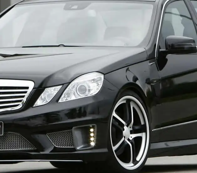 Для 2009 2010 2011 2012 Mercedes Benz четырехдверный холодильник e-класс W212 E200 E260 E300 E350 фара в виде ракушки абажур стекло объектива
