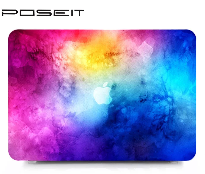 Защитный жесткий чехол для клавиатуры с принтом, кожный Набор для Apple Macbook Air Pro retina Touch Bar 11 12 13 15 16" - Цвет: HK 14