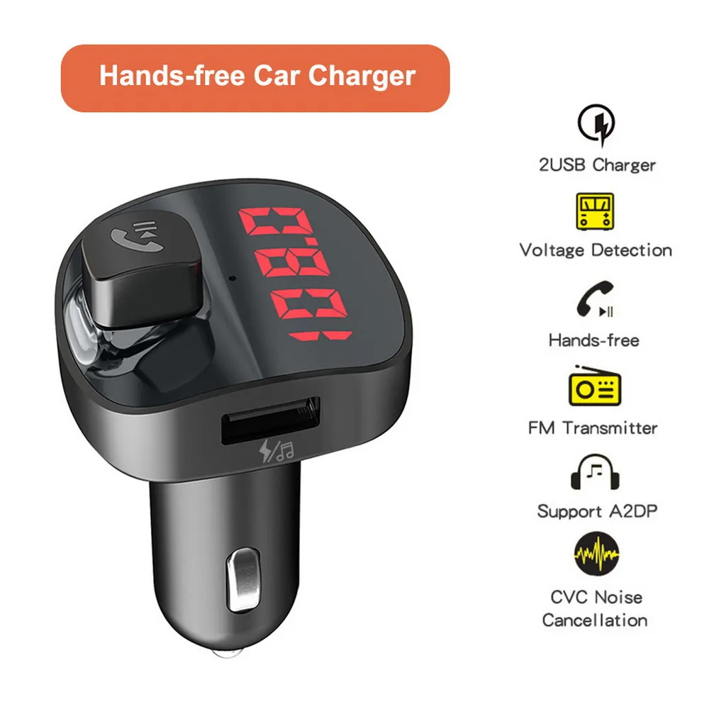 Автомобильный комплект для режима свободные руки KEBIDU Bluetooth 4 2 USB двойное