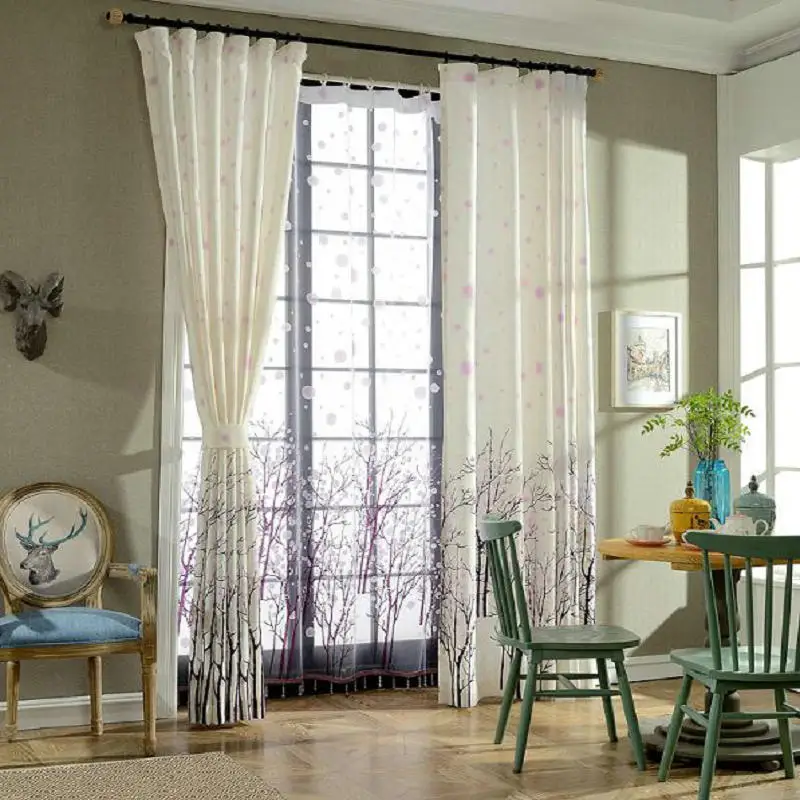 Шторы для гостиной cortinas para sala de estar спальни свежие натуральные пасторальные и