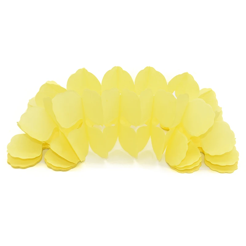 yellow 3D 3,6 м красочная четырехлистная бумага в виде клевера цветочные гирлянды для свадьбы, дня рождения, фотографии фоновое украшение - Цвет: yellow