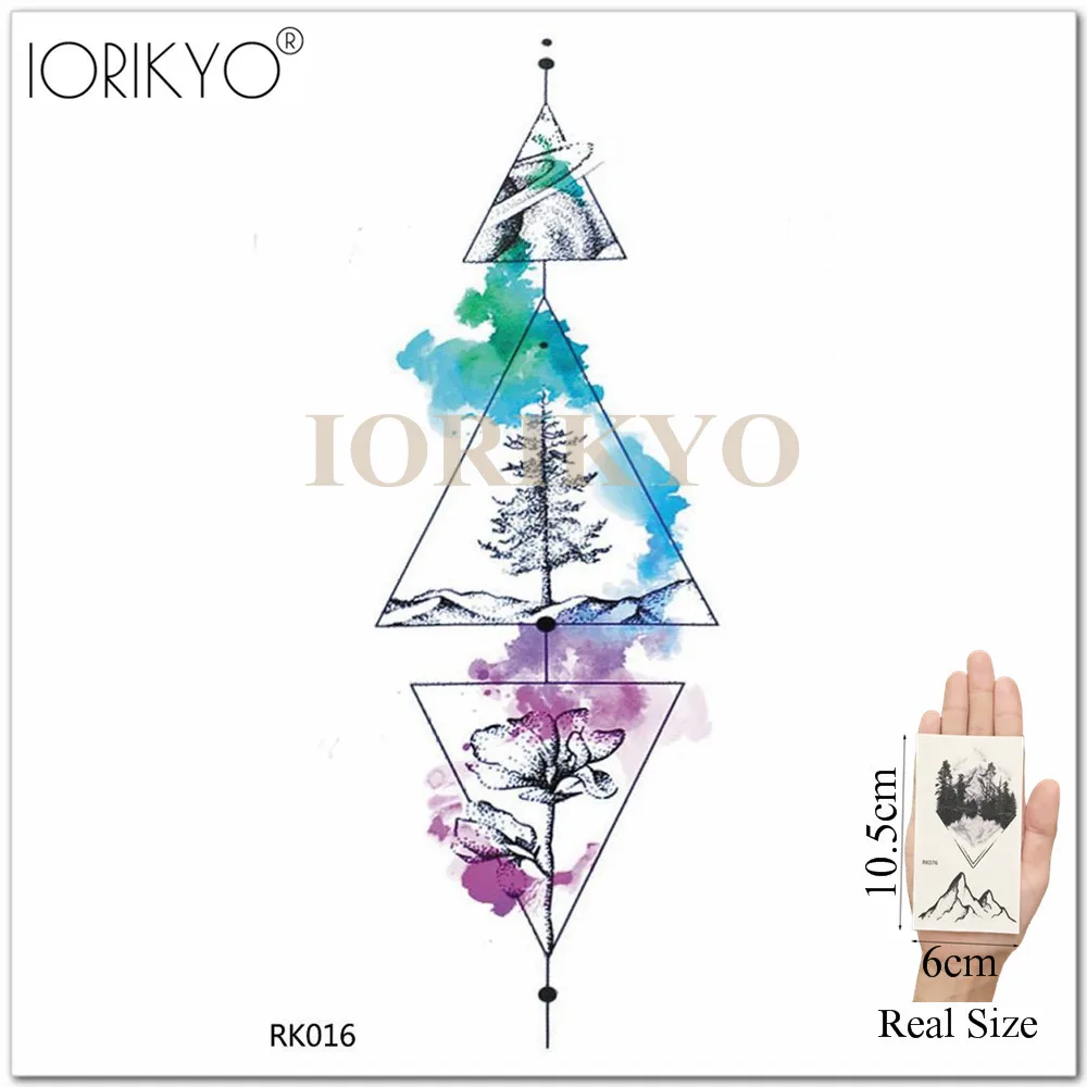 IORIKYO черные пикантные цветок временные татуировки для девочек Облегающий Arm с