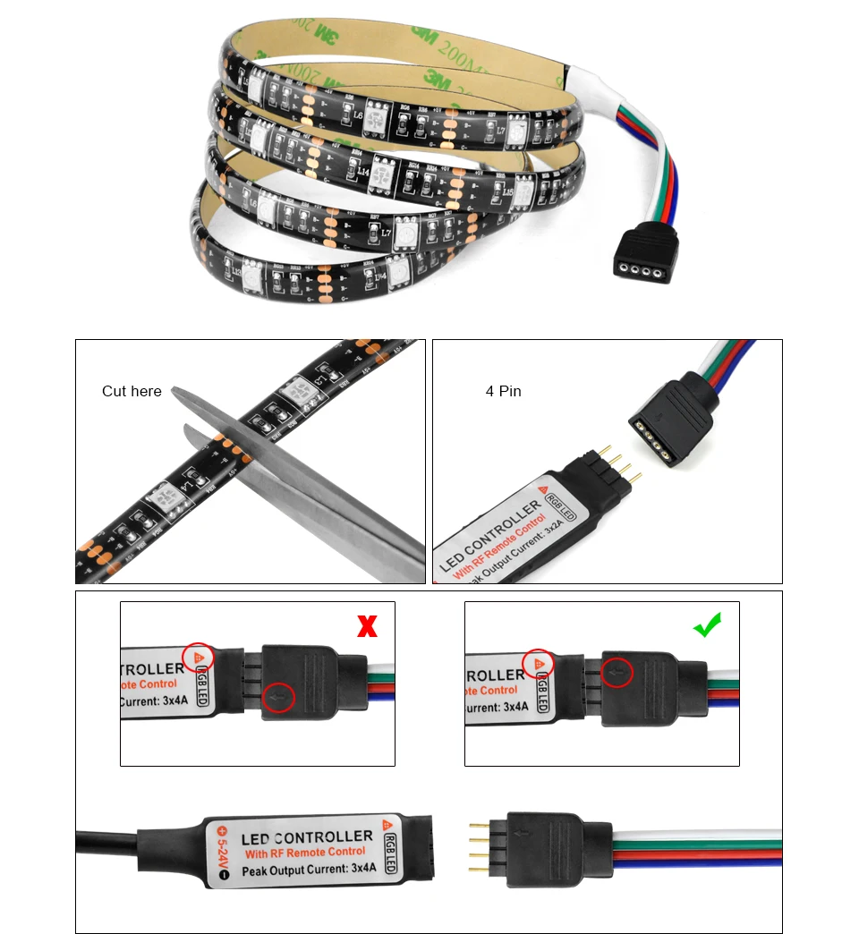 USB Мощность Светодиодные ленты света 5050 RGB гибкий USB led свет ленты DC 5 V RGB Цвет Сменные ТВ тыловая подсветка Non-Водонепроницаемый