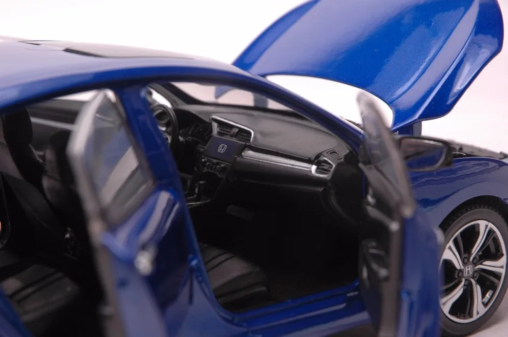 1:18 литья под давлением модель для Honda Civic MK10 синий Седан сплав игрушечный автомобиль миниатюрная коллекция подарки