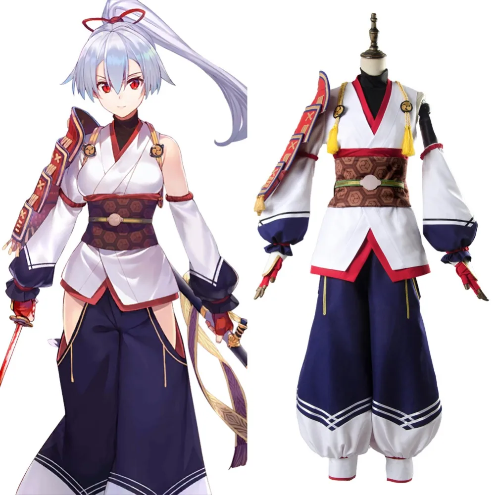 Fate Grand Order Косплей Tomoe Gozen костюм наряд кимоно Хэллоуин карнавальные костюмы для