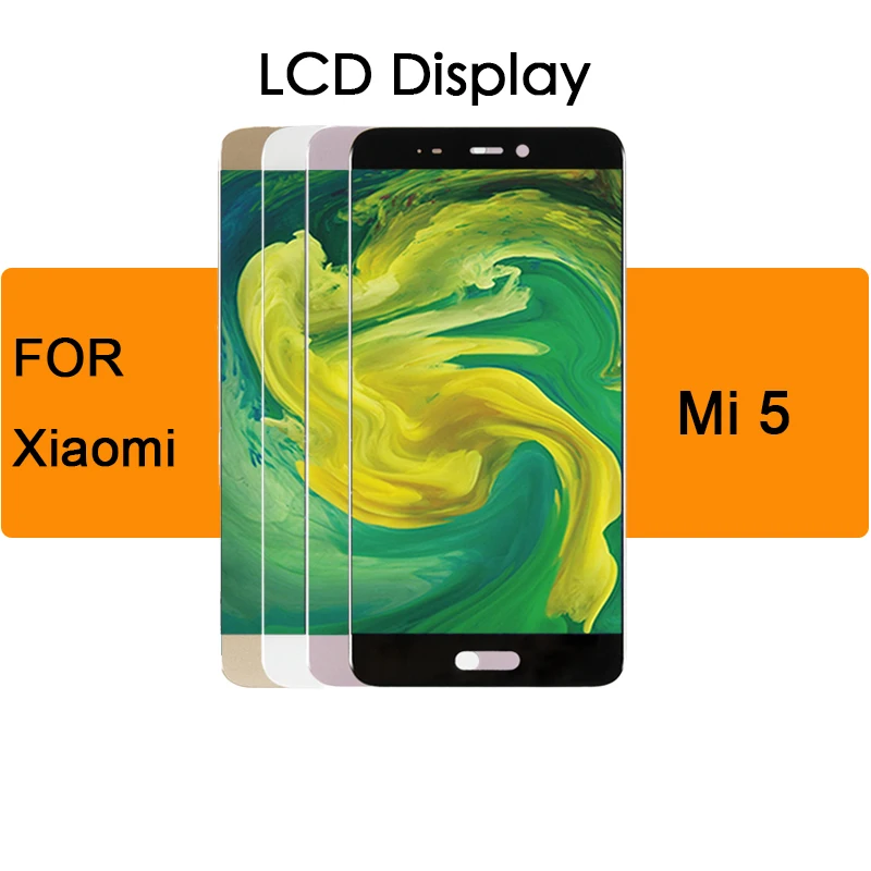 Замена сенсорного экрана с рамкой для Xiao mi 5 lcd 15 дюйма 1920*1080|Экраны мобильных